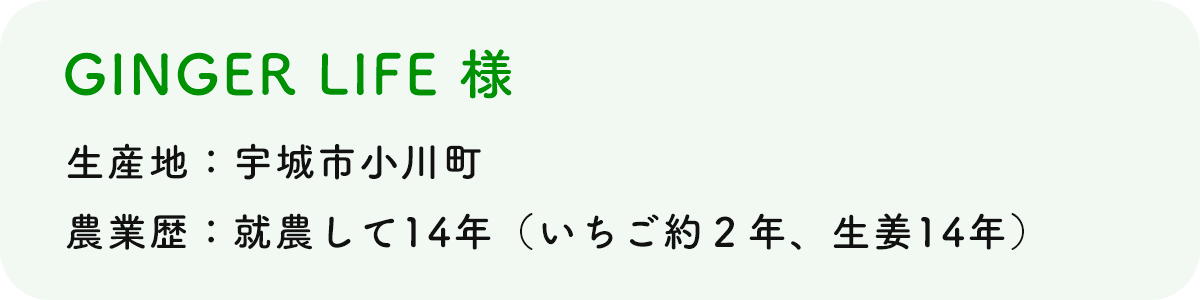 GINGER LIFE 様